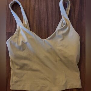 lululemon women's align tank top size 0 yellow